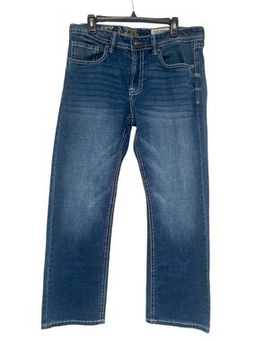 TK AXEL Men's Classic Indigo Slim Boot Jeans GUC 34x32